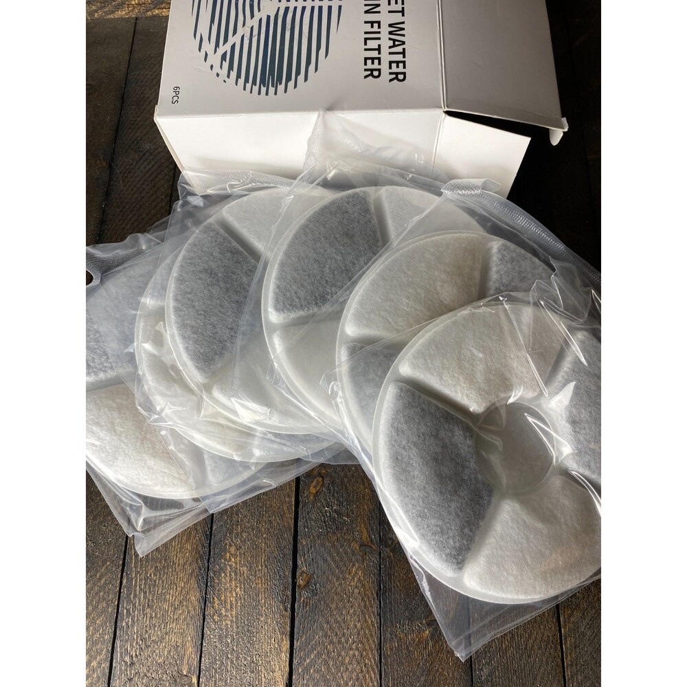 6 Pk Cat Water Fountain Filters Replacement Filters For Automatic Pet Fountain